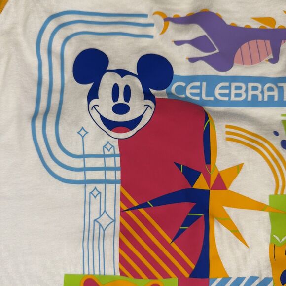 Disney Parks EPCOT Reimagined Raglan T-Shirt Large Mickey Figment Groot Nemo - Picture 10 of 14